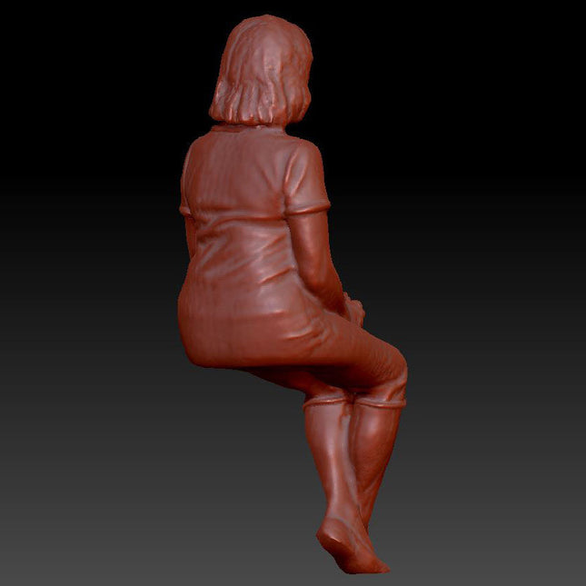 Lady Sitting With Coffee Nattering Dsp029 Figure