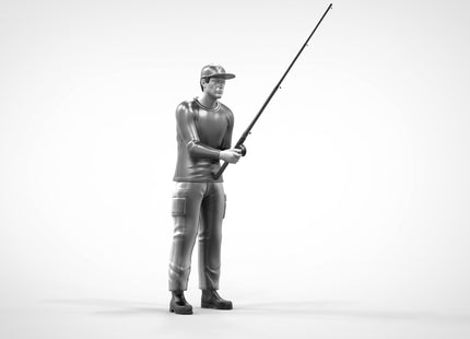 Male Fishing And Casting Figure