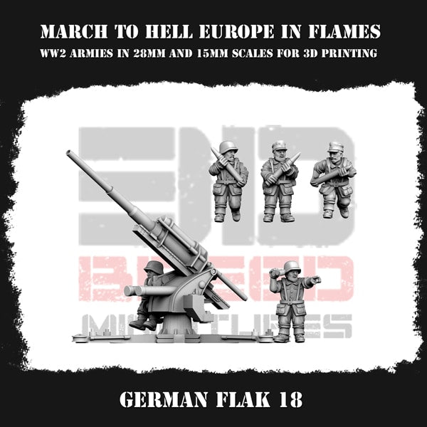 German Army (Wehrmacht) Flak 18 Figure