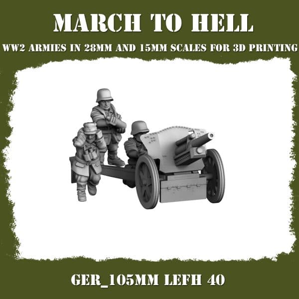 German Army (Wehrmacht) 105Mm Lefh 40 Figure