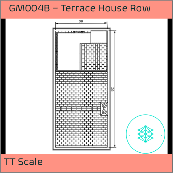 GM004B – Terrace Terrace House TT Scale
