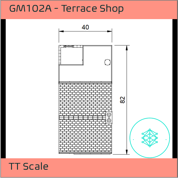 GM102A – Terrace Shop TT Scale