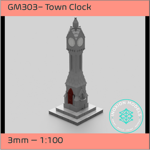 GM303 – Town Clock 3mm - 1:100 Scale