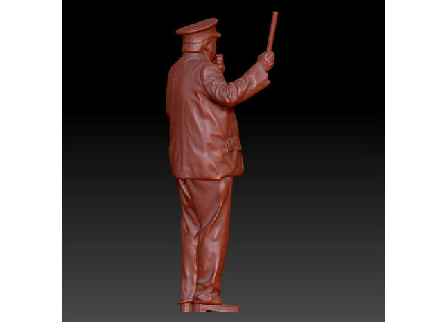 Station/train Guard Blowing Whistle Dsp035 Figure