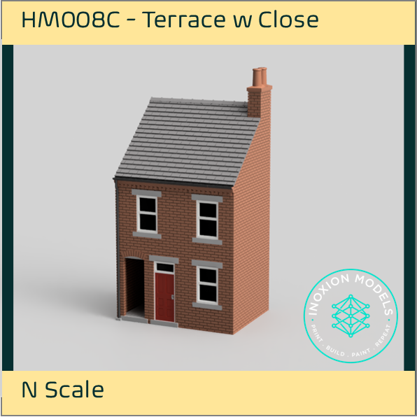 HM008C – Low Relief Terrace House w Close N Scale