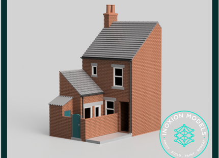 HM008E – Low Relief Terrace House w Close N Scale