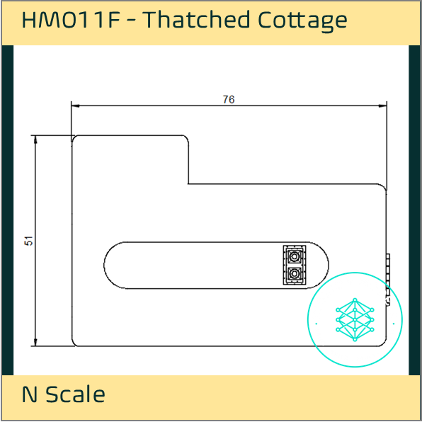 HM011F – Thatched Cottage N Scale