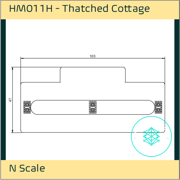 HM011H – Thatched Cottage N Scale