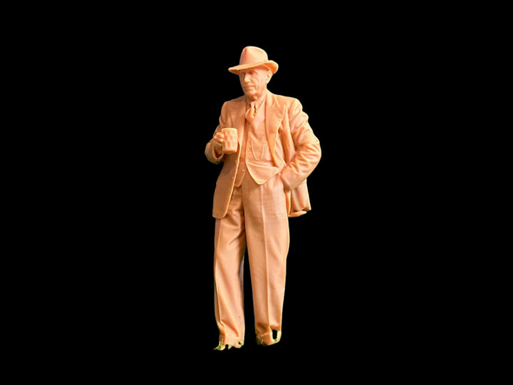 S3Ds0064 Male And Pint Mug Ww2 Era Figure