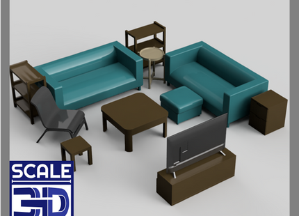 MM5003 - Household Furniture Pack C OO Scale