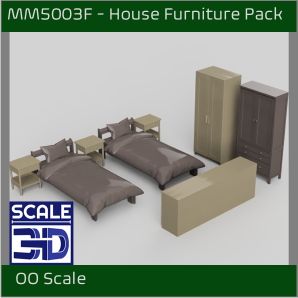 MM5003 - Household Furniture Pack F OO Scale