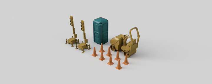 MM5004B - Street Working Equipment B OO Scale
