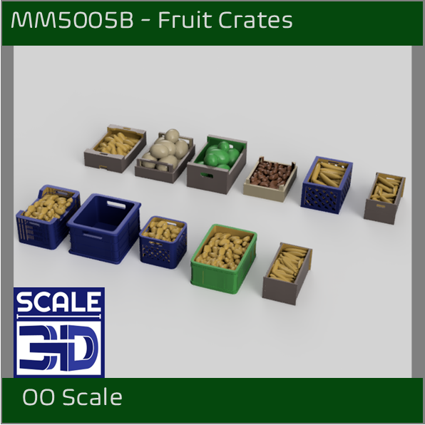 MM5005B - Shop-Market fruit/veg Boxes full x 42 OO Scale
