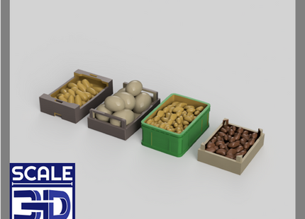 MM5005D - Shop-Market fruit/veg Boxes full 1:32 Scale