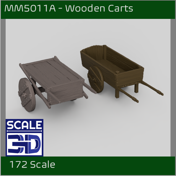 MM5011A - Wooden Carts 1:72 Scale