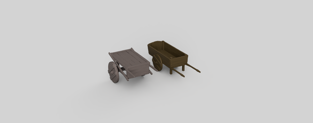MM5011A - Wooden Carts 1:72 Scale