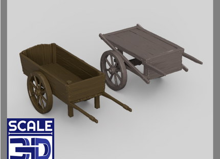 MM5011B - Wooden Carts 1:72 Scale