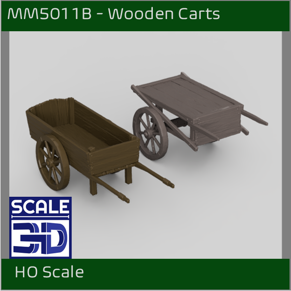 MM5011B - Wooden Carts HO Scale