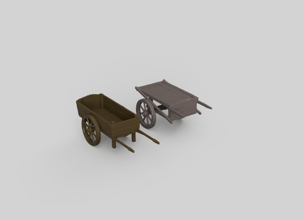 MM5011B - Wooden Carts 1:72 Scale