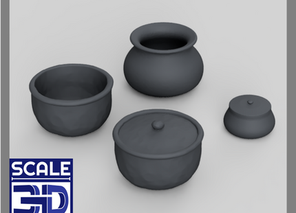 MM5012A - Iron Pots- OO Scale