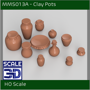 MM5013B - Clay Pots - HO Scale