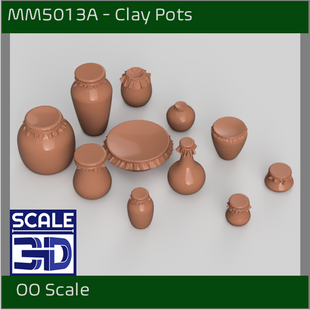 MM5013A - Clay Pots - OO Scale