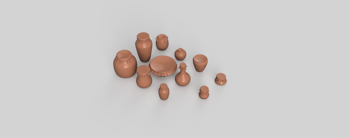 MM5013B - Clay Pots - HO Scale