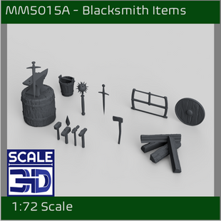 MM5015C - Blacksmith Equipment - 1:72 Scale