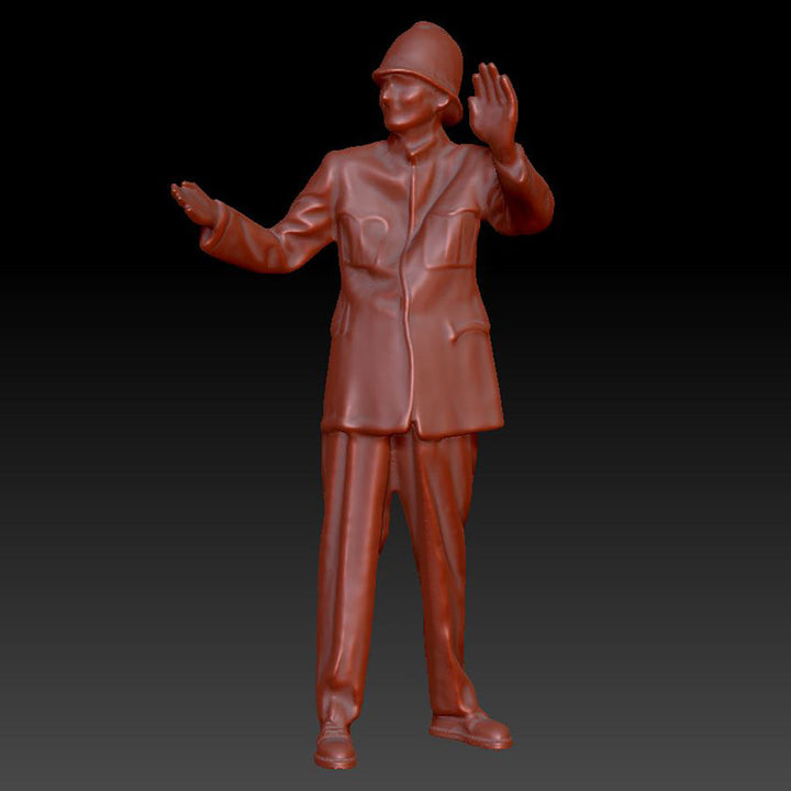 Dsp215 Policeman Hand Up Figure