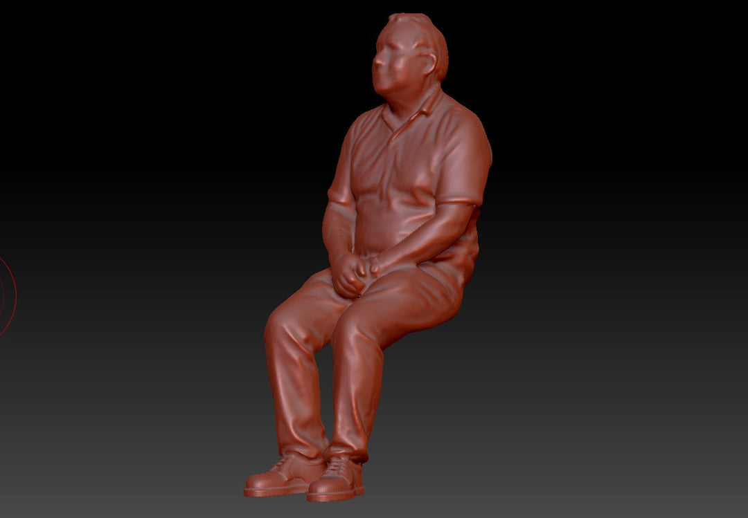 Dsp200 Male Sitting Figure