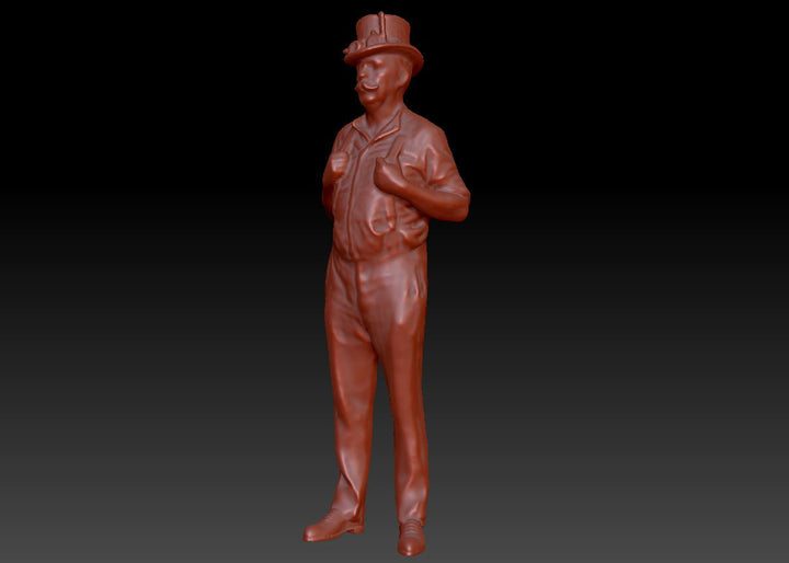 Dsp198 Male In Top Hat Figure