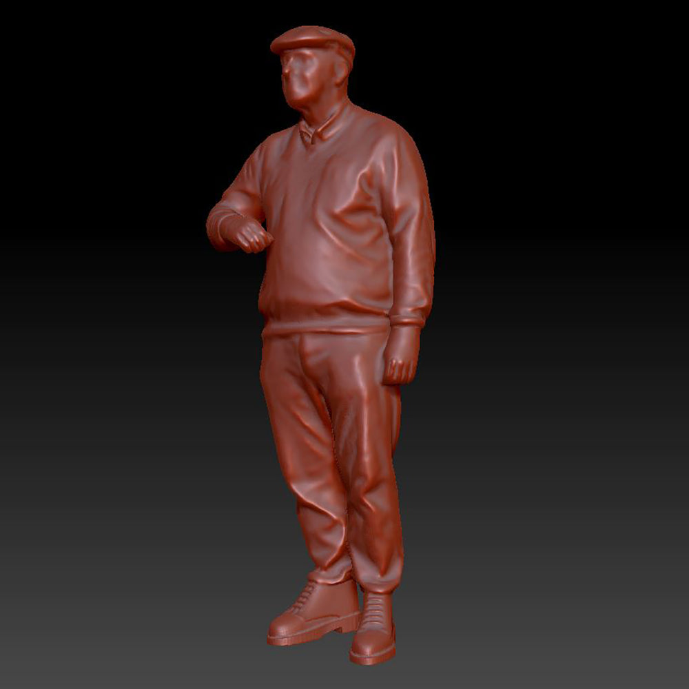 Dsp205 Older Male Farmer Figure