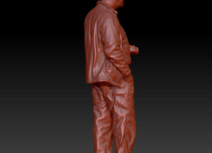 Older Male Train Spotter With Camera Dsp041 Figure