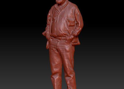 Older Male Standing Hand In Pockets Dsp045 Figure