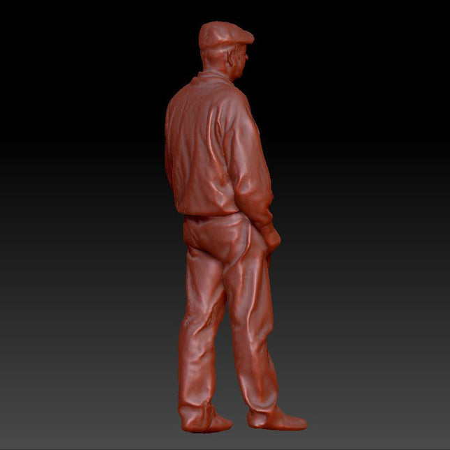 Older Male Standing With Flat Cap Dsp057 Figure