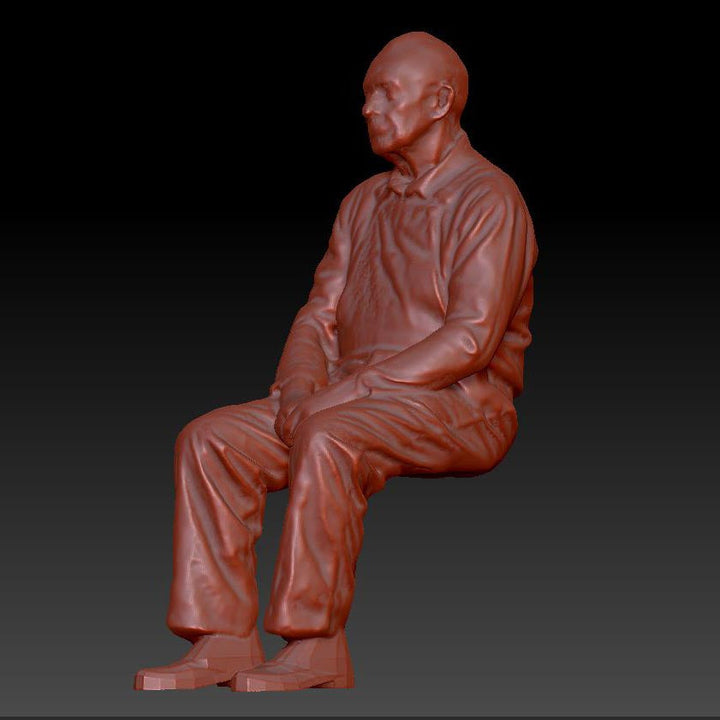Dsp181 Male Sitting Figure