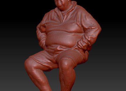 Large Male Sitting Dsp085 Figure