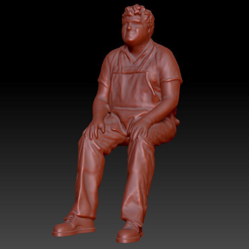 Dsp157 Male Sitting Figure