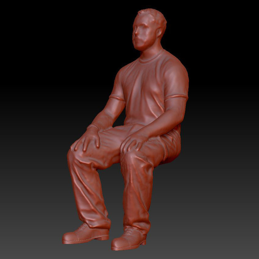 Dsp152 Male Sitting Figure