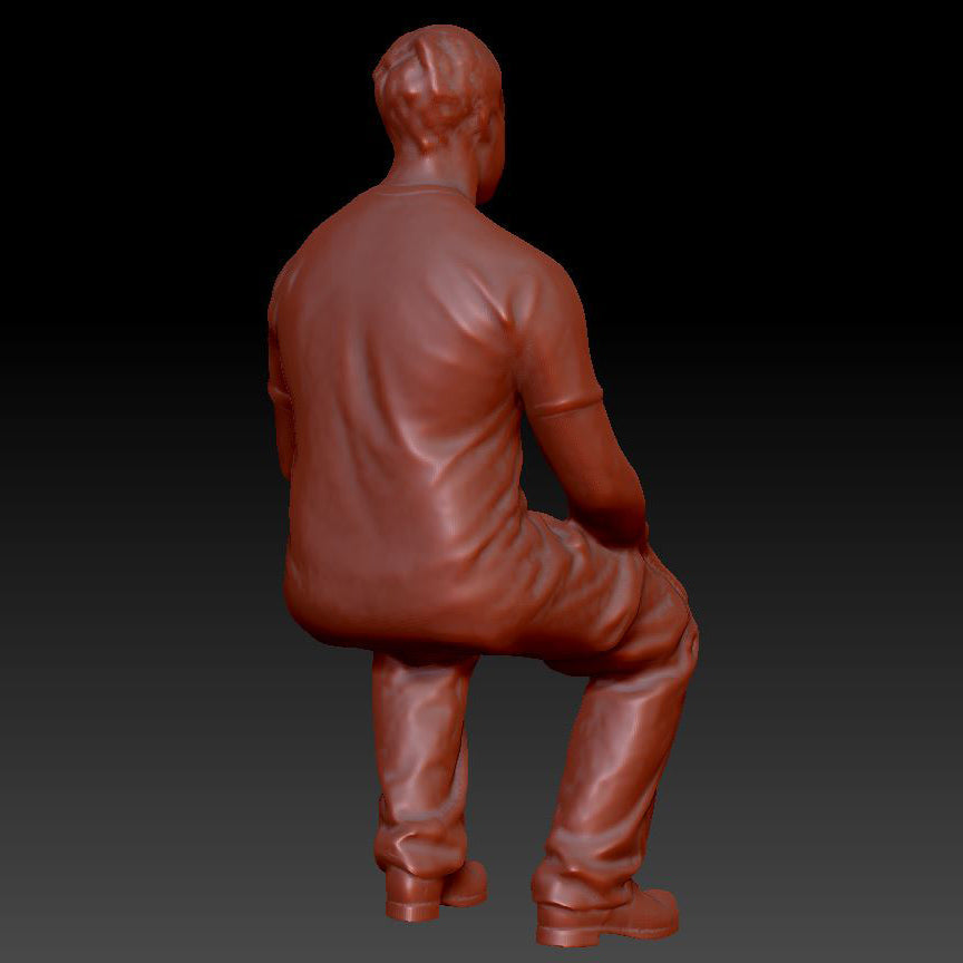 Dsp152 Male Sitting Figure