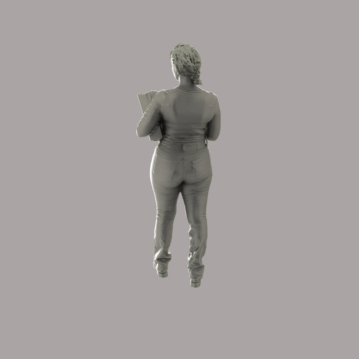 MM1147 Office girl with files