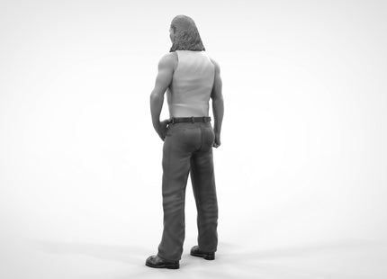 Nicolas In T-Shirt And Long Hair Figure