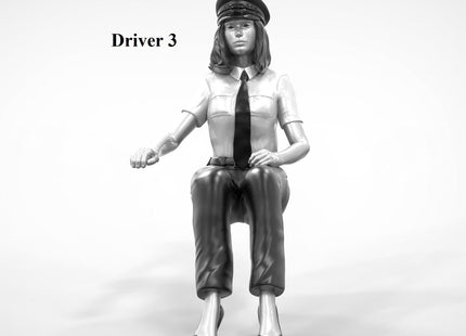 Bus/transport Drivers X 4 With Hats Or Without Figure