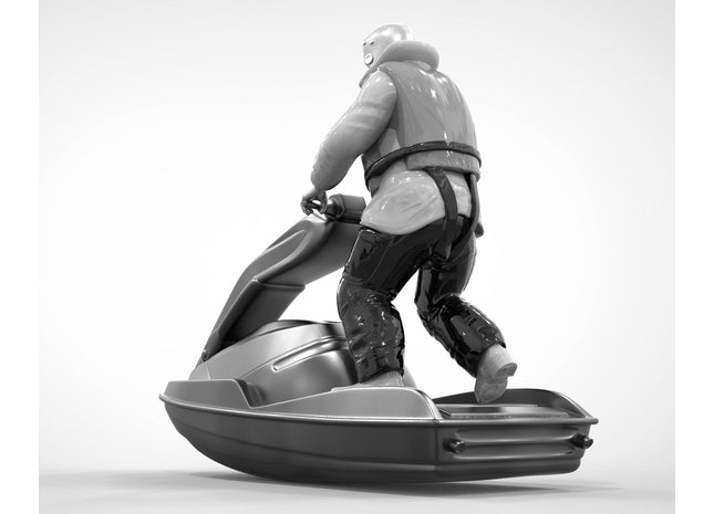Rnli/coastguard/beach Rescue Crewman On Jetski Figure
