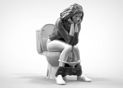 MM113 Girl on Toilet