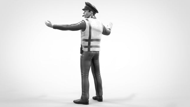 Male Traffic Policeman Armed/unarmed Directing D Figure