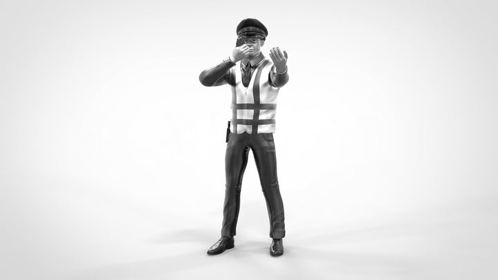 Male Traffic Policeman Armed/unarmed On Radio C Figure
