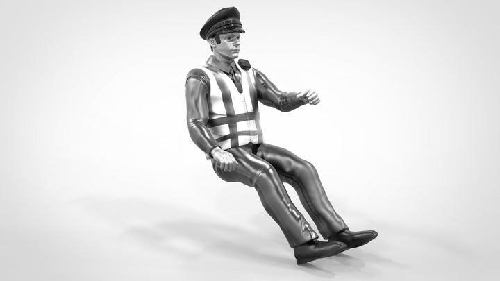 Male Traffic Police Driver A Figure