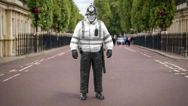 Police Officer Tall Helmet Figure