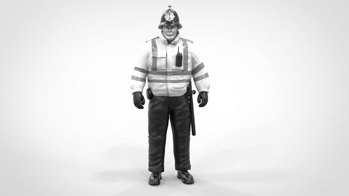 Police Officer Tall Helmet Figure